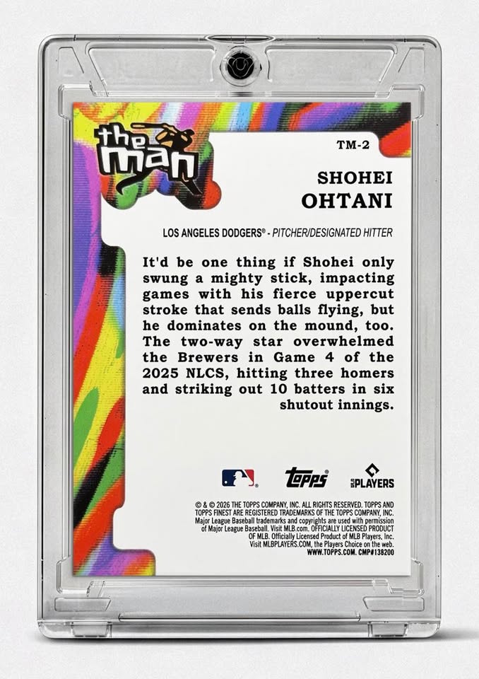 AI-enhanced listing photo from ballpark_alex — Ohtani card back